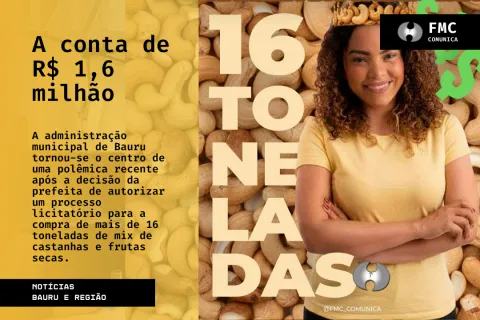 A conta de R$ 1,6 milhão: Decisão da prefeita sobre compra de castanhas gera questionamentos em Bauru