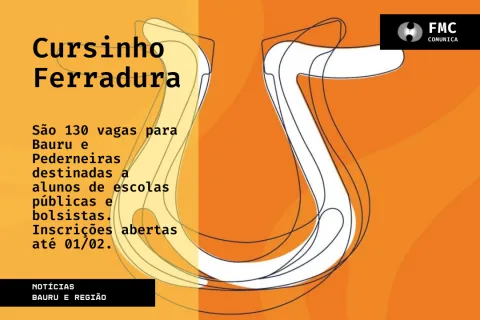 Cursinho Ferradura da Unesp abre 130 vagas gratuitas em Bauru e Pederneiras